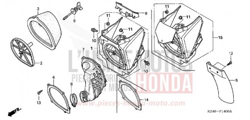 AIR CLEANER CR125R4 de 2004